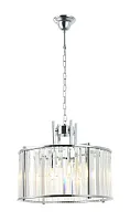 Люстра подвесная Washer 2144/09/04P Stilfort прозрачная на 4 лампы, основание хром в стиле современный 